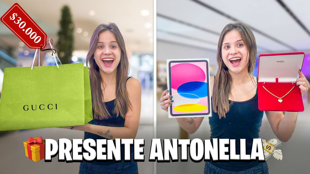 COMPRANDO O PRESENTE DE 16 ANOS DA ANTONELLA! 🎁