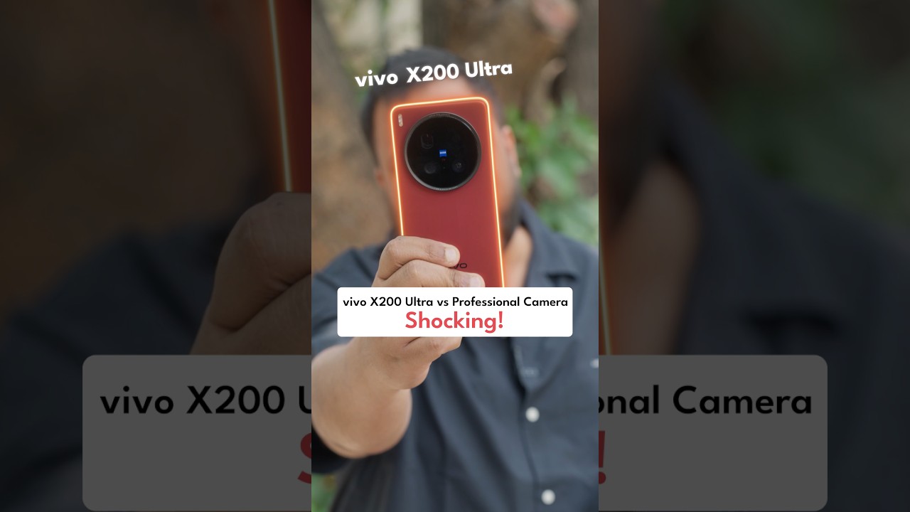 vivo X200 Ultra vs Professional Camera - Shocking! #shorts