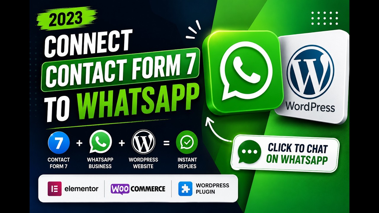 How to Connect Contact Form 7 to WhatsApp | Contact Form 7 Tutorial