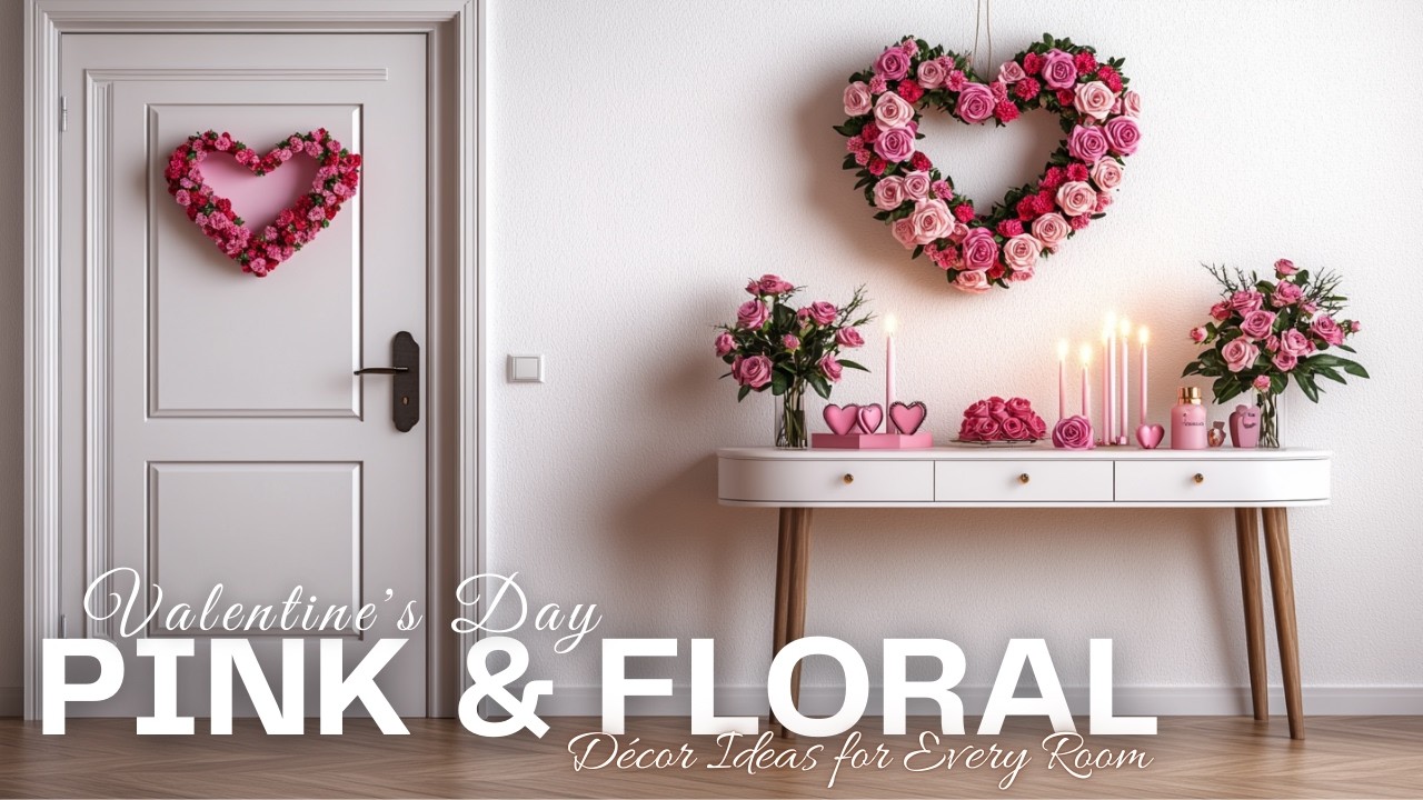 Valentine’s Day Home Tour: Elegant Pink and Floral Décor Ideas for Every Room