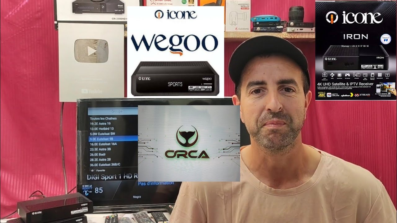 شاهد الاقمار الدي يفتحها سرفر الاوركا علي الاجهازة ايكون