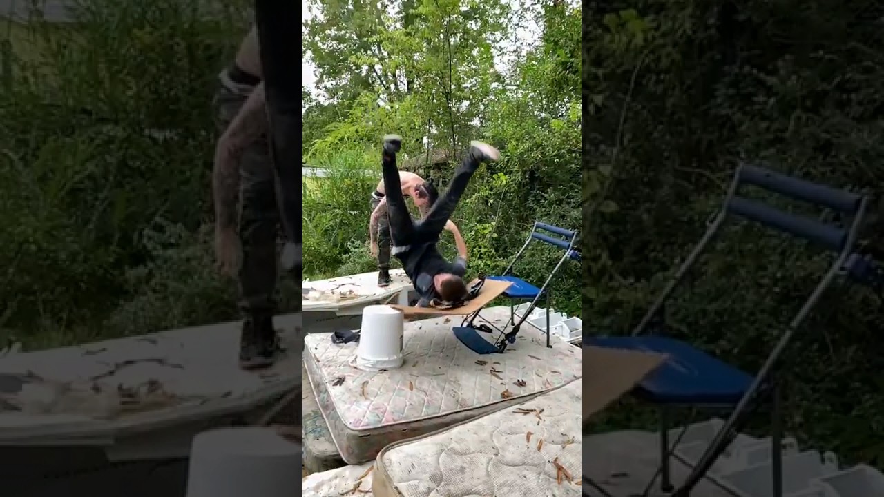 Backyard wrestling fail #wrestling #backyardwrestlingfail #fail #backyardwrestling #omg #ohno