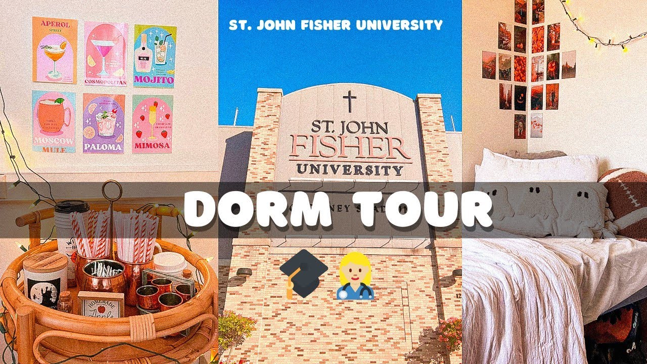 DORM TOUR || Senior Year at St. John Fisher University (FALL 2023) 🩺🏫