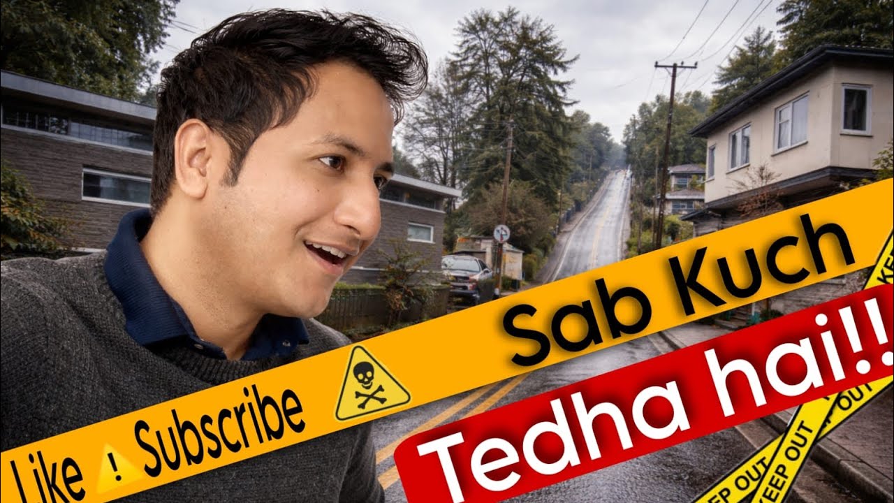 Yahan roads or ghar seedhi nahi hoti… Aaj to rula diya yha ki buses ne!!