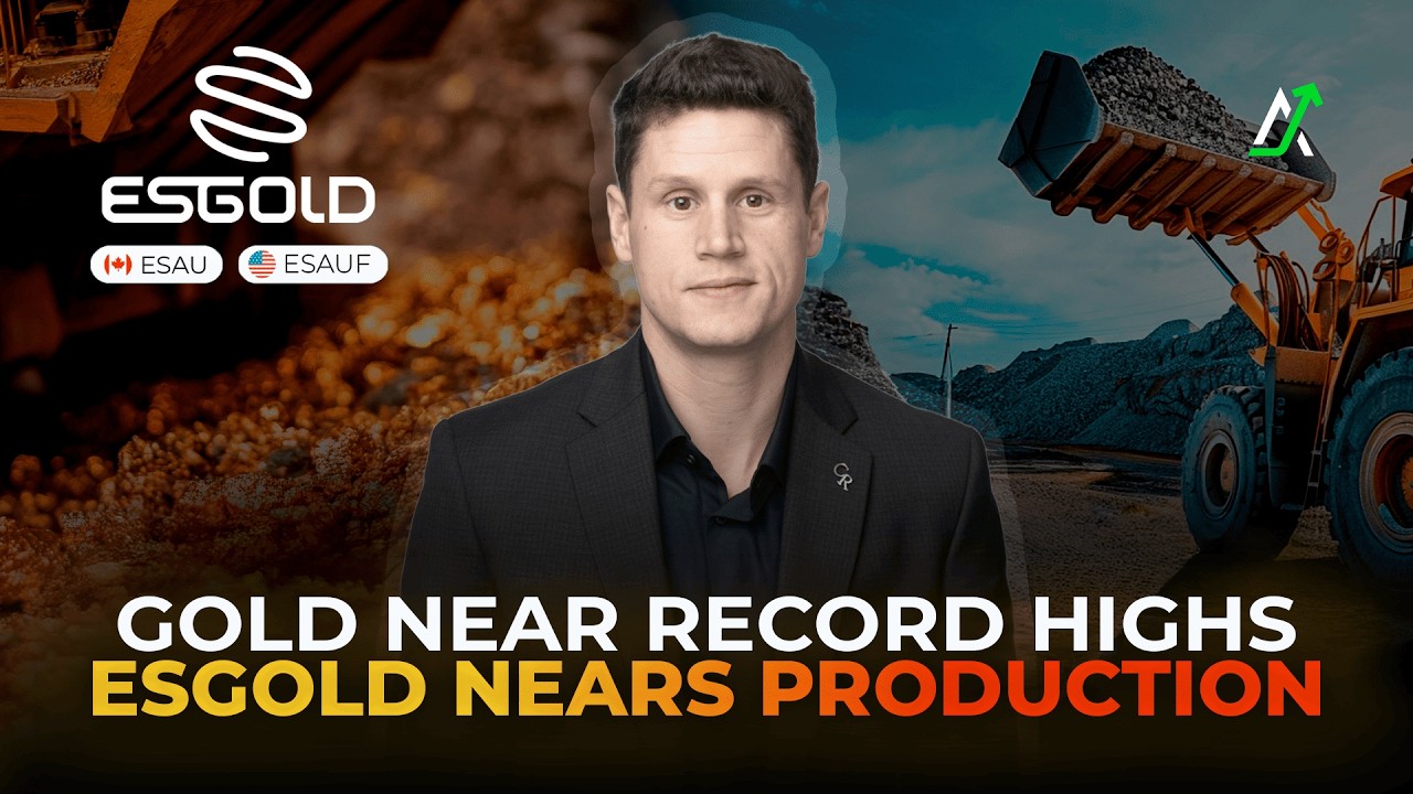 Компания ESGold приближается к началу добычи, а запасы золота близки к рекордным максимумам.