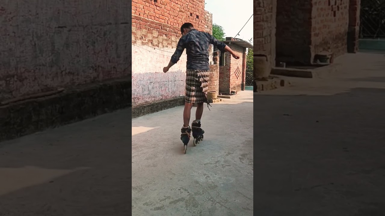 Jumping Practice on roof #jump #skatejump #shorts #viraltrend #shortsfeed @Brother_Skating_7