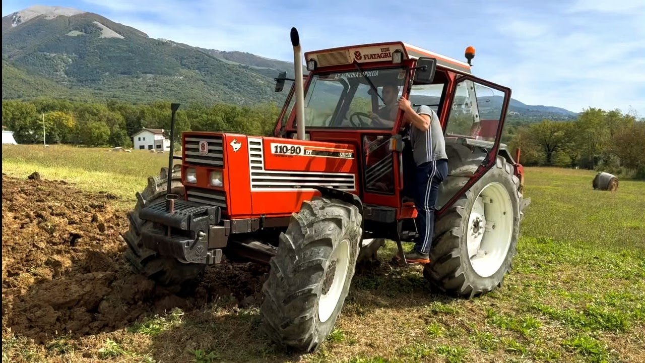 Fiatagri 110-90 Turbo aratura con bivomere Sogema