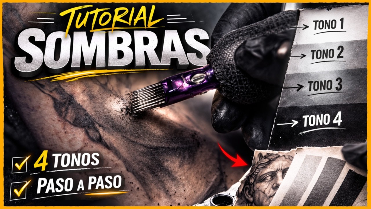 Tatuaje de Estatua: Sombras y Volumen en Realismo