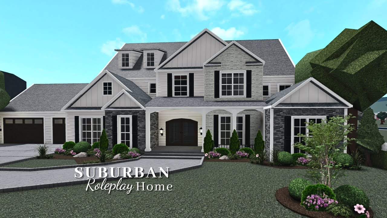 Bloxburg: Suburban Roleplay Home (No Large Plot)| Roblox| House Build| Realistic Home