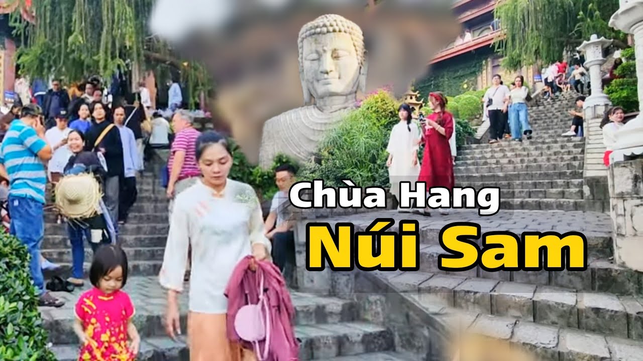 Chùa Hang Núi sam Châu đốc ngày mùng 2 tết Ất Tỵ 2025 bà con viếng rất đông