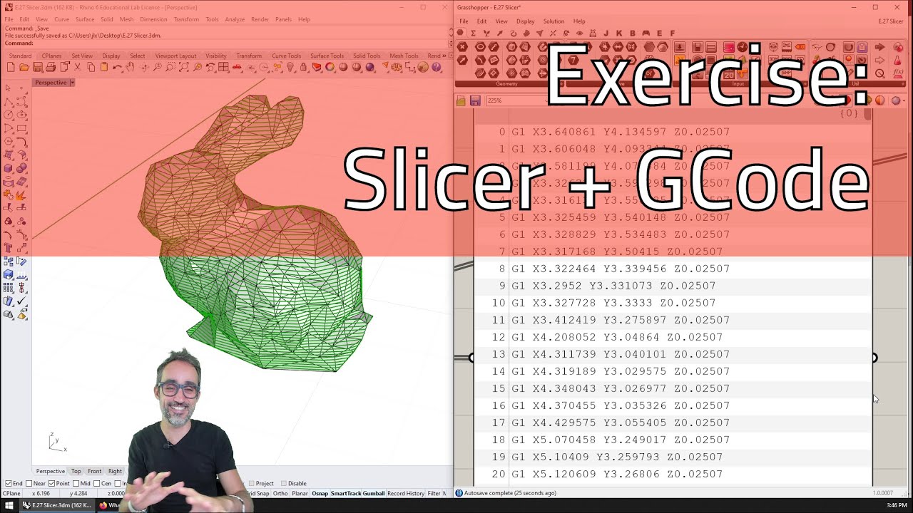 E.27 Mesh Slicer + GCode Compiler - Intro to Parametric Modeling