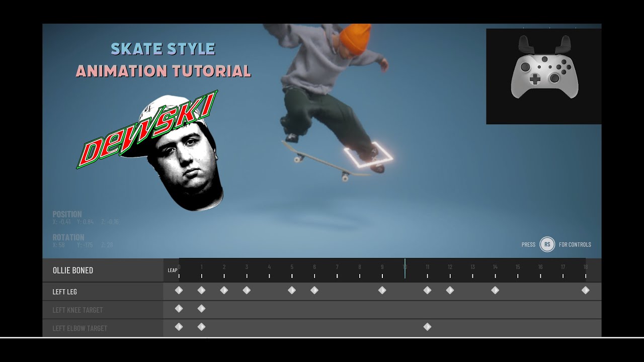 Skate Style Animation Editor Tutorial