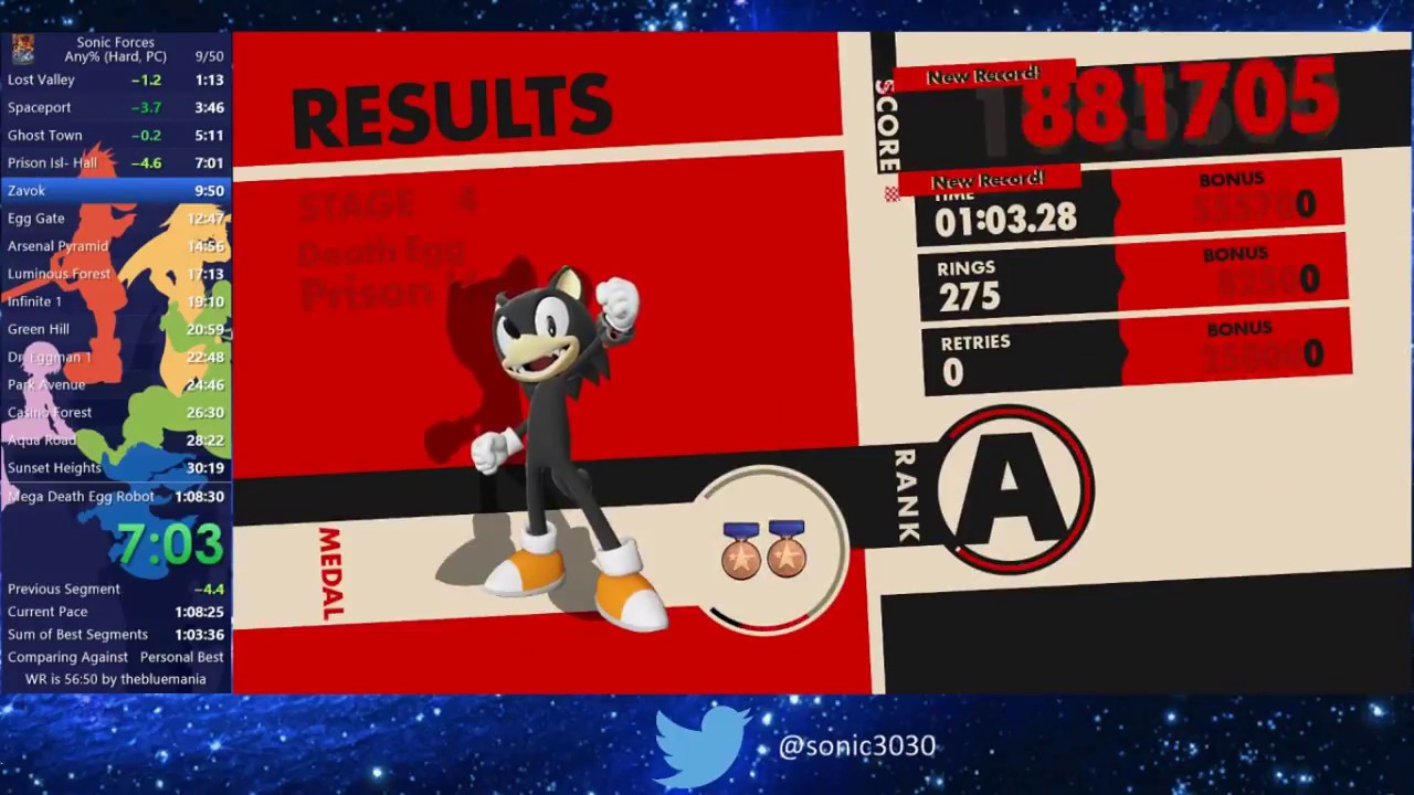 --OLD-- Sonic Forces any% speedrun - 1:07:26 RTA --OLD--