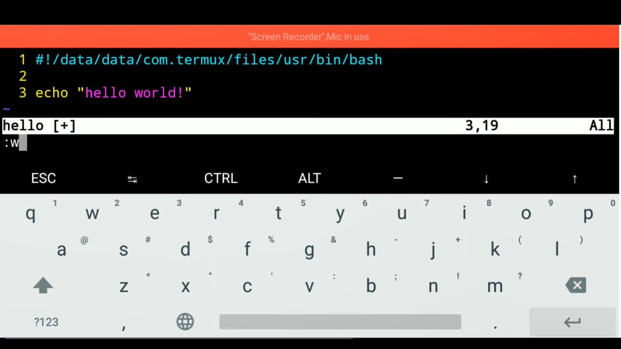 Termux shell scripting basics