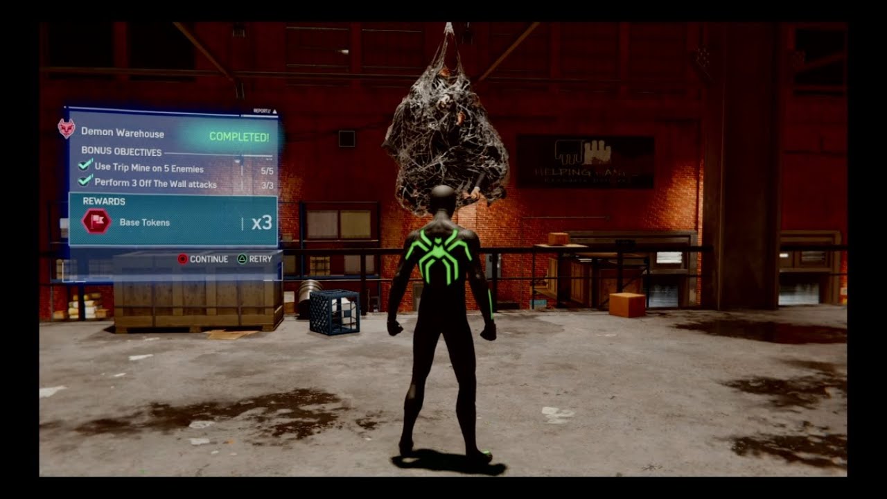 MARVEL'S SPIDER MAN | Use Trip Mine on 5 Enemies & Perform 3 Off The Wall attacks