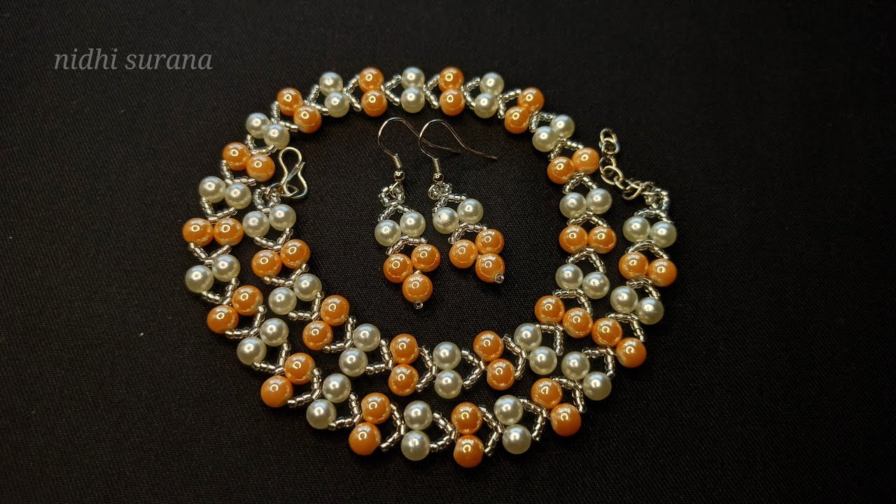 ⚜️How to make earrings with 6mm Glass beads & Pearls/Beaded Jewelry/Pendientes/Aretes Tutorial diy