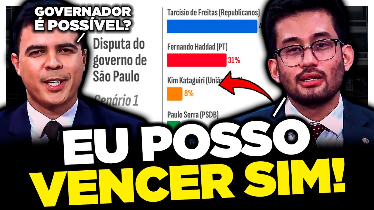 Kim Kataguiri REVELA na Jovem Pan se Irá Disputar as ELEIÇÕES de GOVERNADOR de São Paulo em 2026
