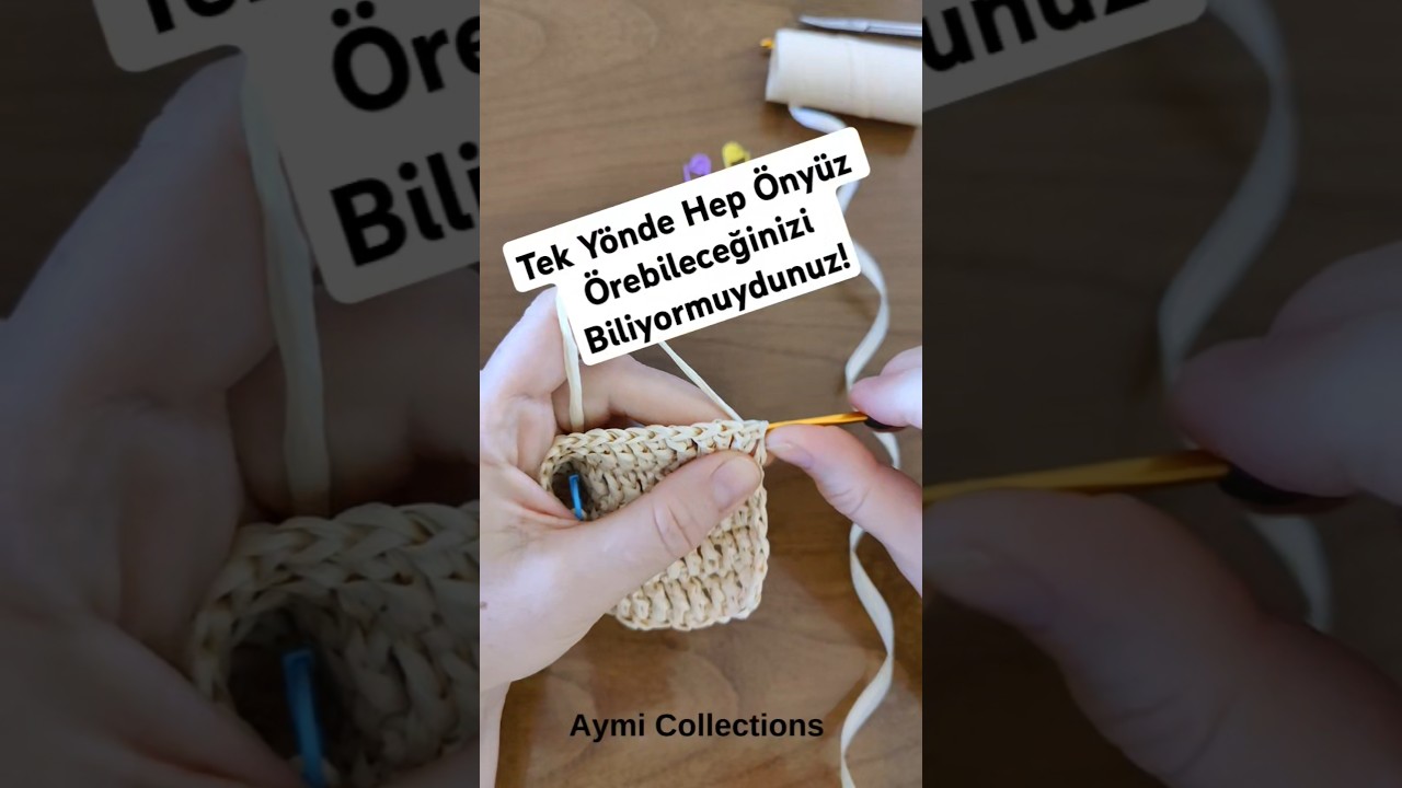 Tek Y&ouml;nde Hep &Ouml;ny&uuml;z &Ouml;rme #&ouml;rg&uuml; #crochet #tığişi #knitting #&ouml;rg&uuml;fikirleri