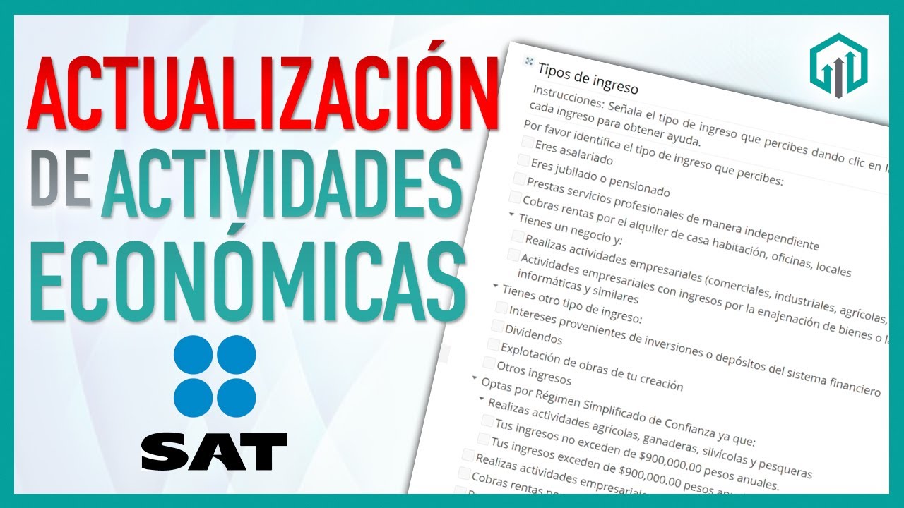 ACTUALIZAR ACTIVIDADES ECONÓMICAS SAT