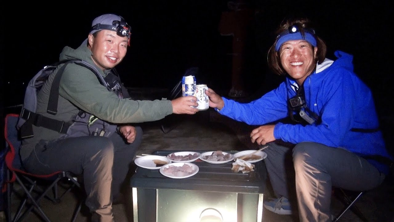 沖堤防でアタリを待ちながら飲む酒がぴぃや～過ぎる【隠岐の島堤防キャンプ一泊二日の釣り三昧】後編
