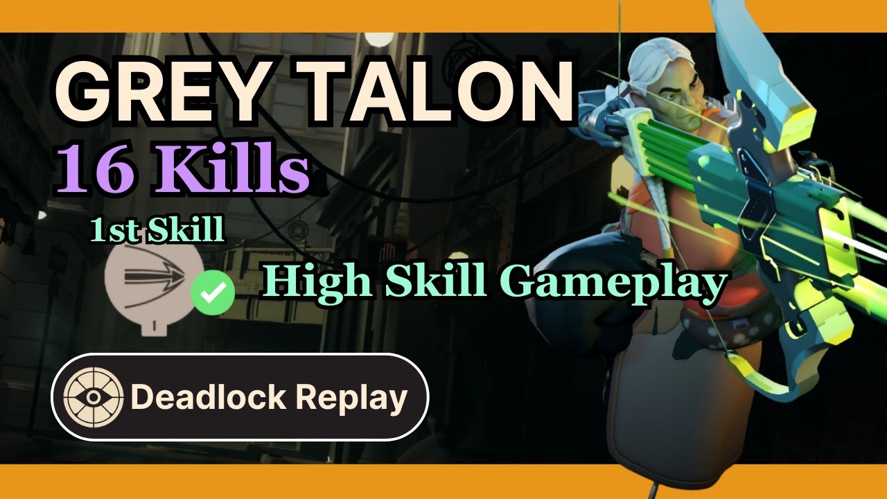 Grey Talon Painful Charge Shot Spirit Build - Deadlock Replay