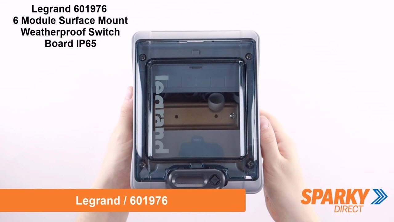 Legrand 601976 | 6 Module Surface Mount Weatherproof Switch Board IP65