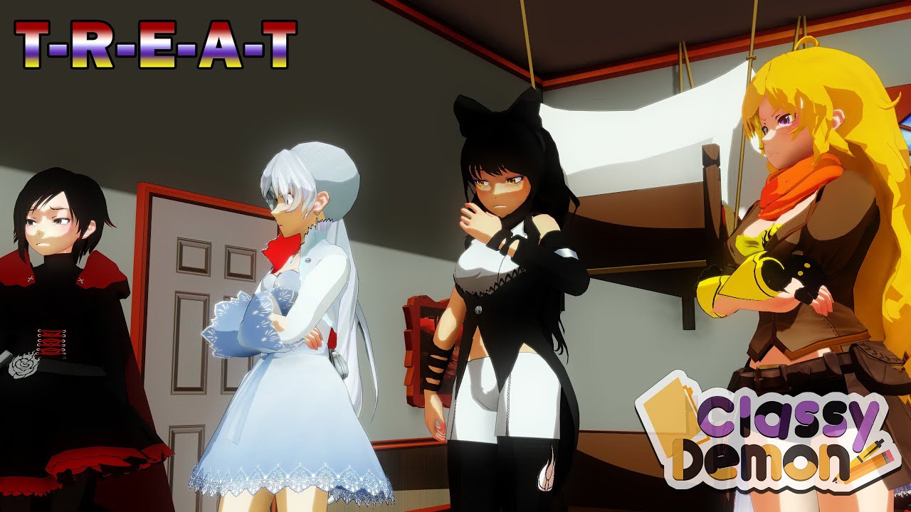 [MMD RWBY] T-R-E-A-T || 100% Canon Team RWBY interaction