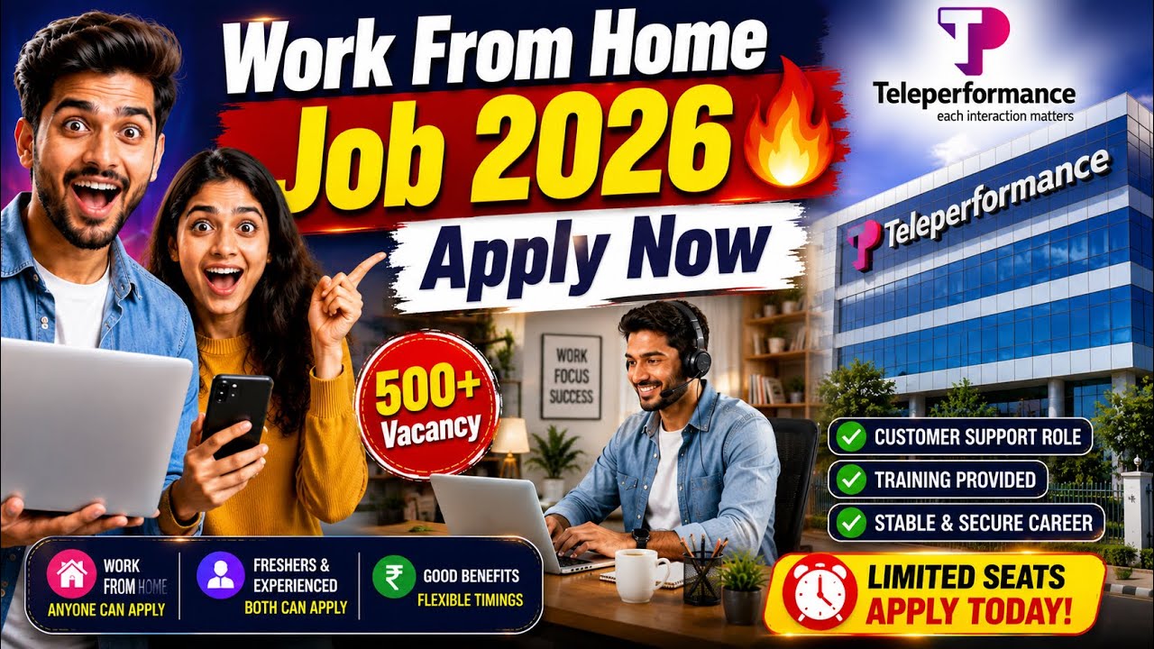 🔴Work From Home Jobs 2026 | Teleperformance 500+ Hiring | Customer Support Work From Home