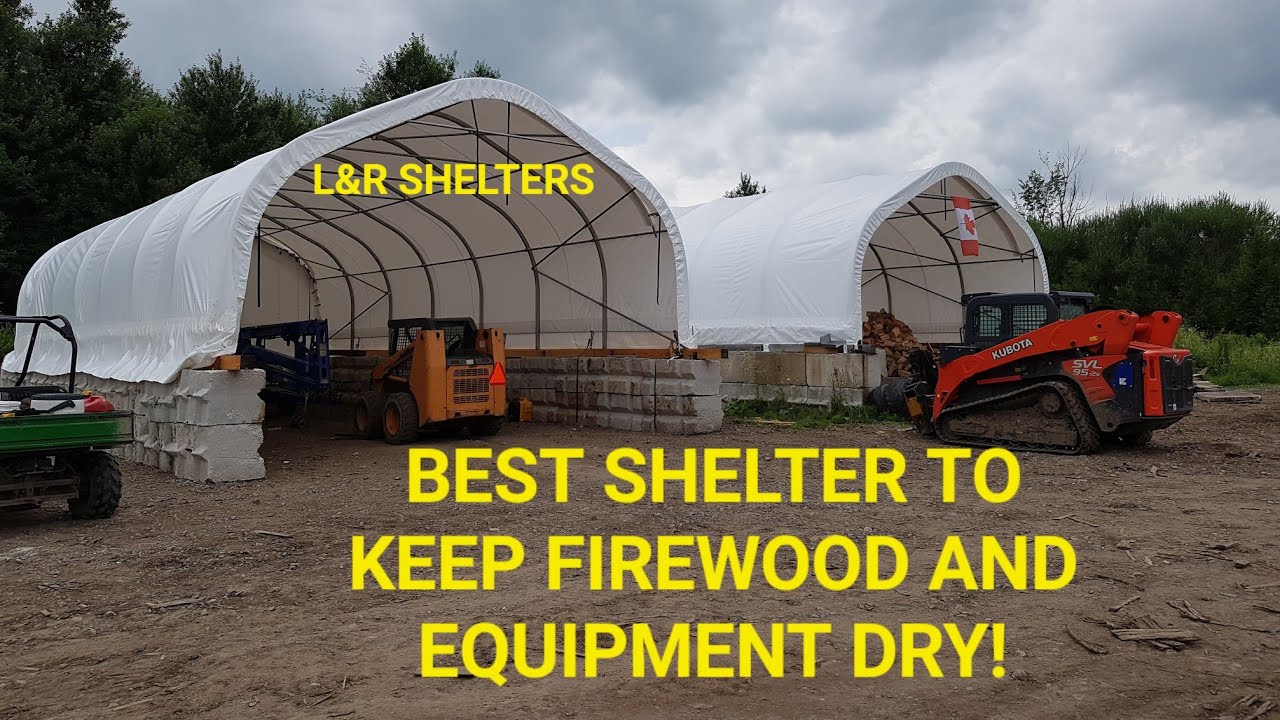 WHAT SHELTERS WE USE TO KEEP FIREWOOD DRY