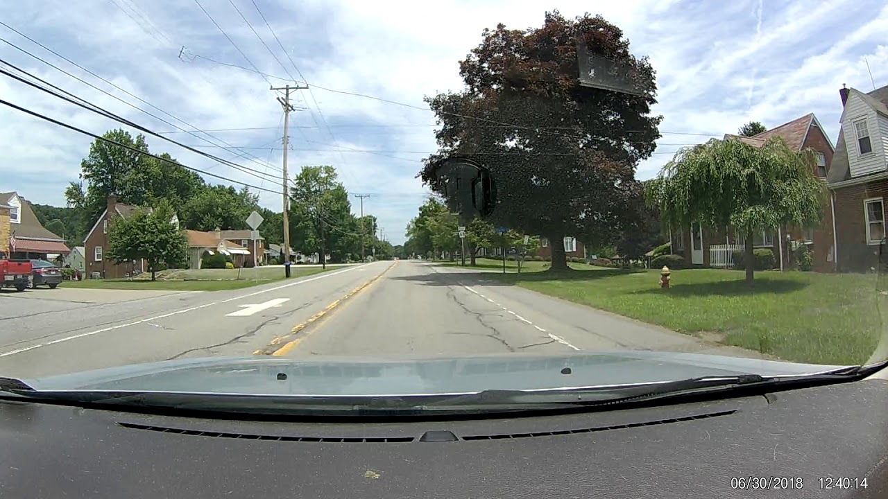 Route 168 East from Midland , Pa