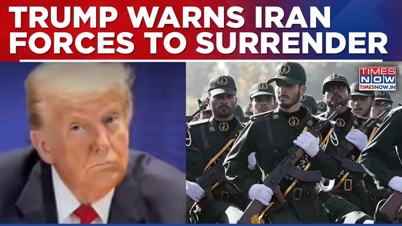 Trump Warns Iran Forces To Surrender Or Face Certain Death; Offers Immunity, Urges People To Rise