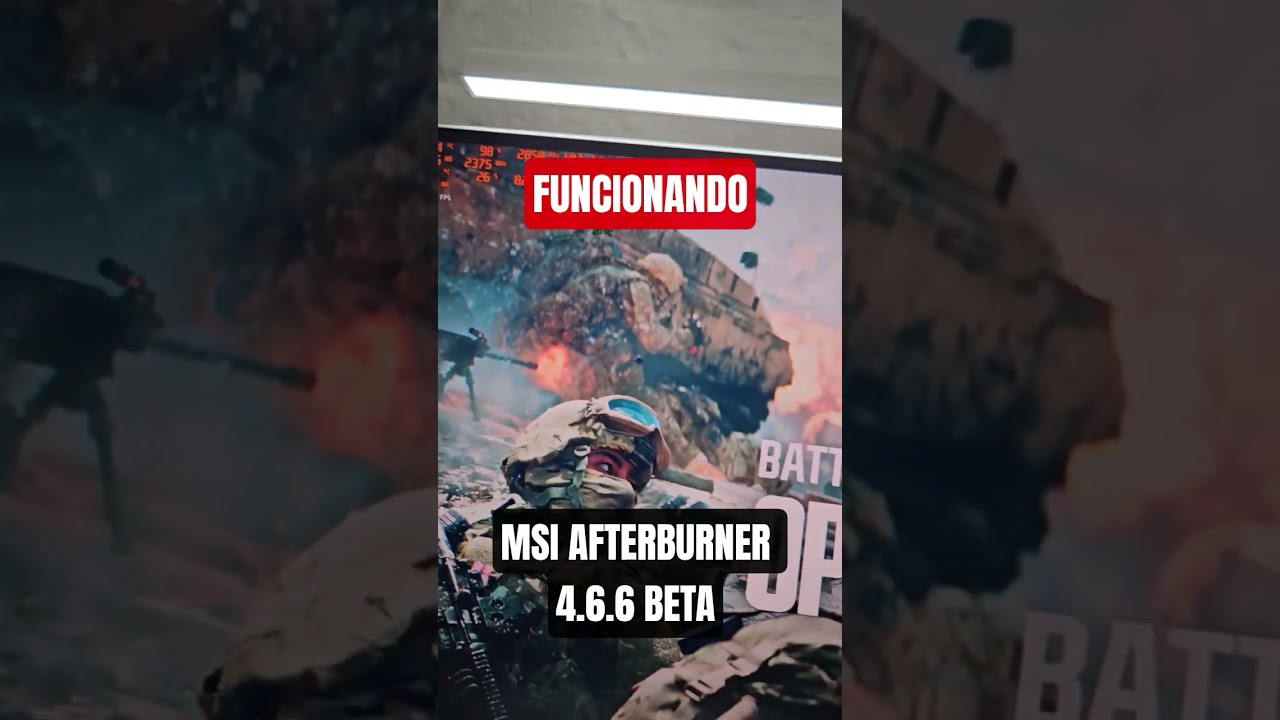 MSI Afterburner 4.6.6 Beta 5 Funcionando no Battlefield 6 betta