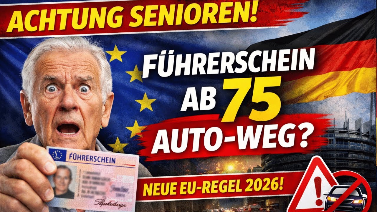 ACHTUNG Senioren! Führerschein ab 75 automatisch entzogen? Neue EU-Regel 2026