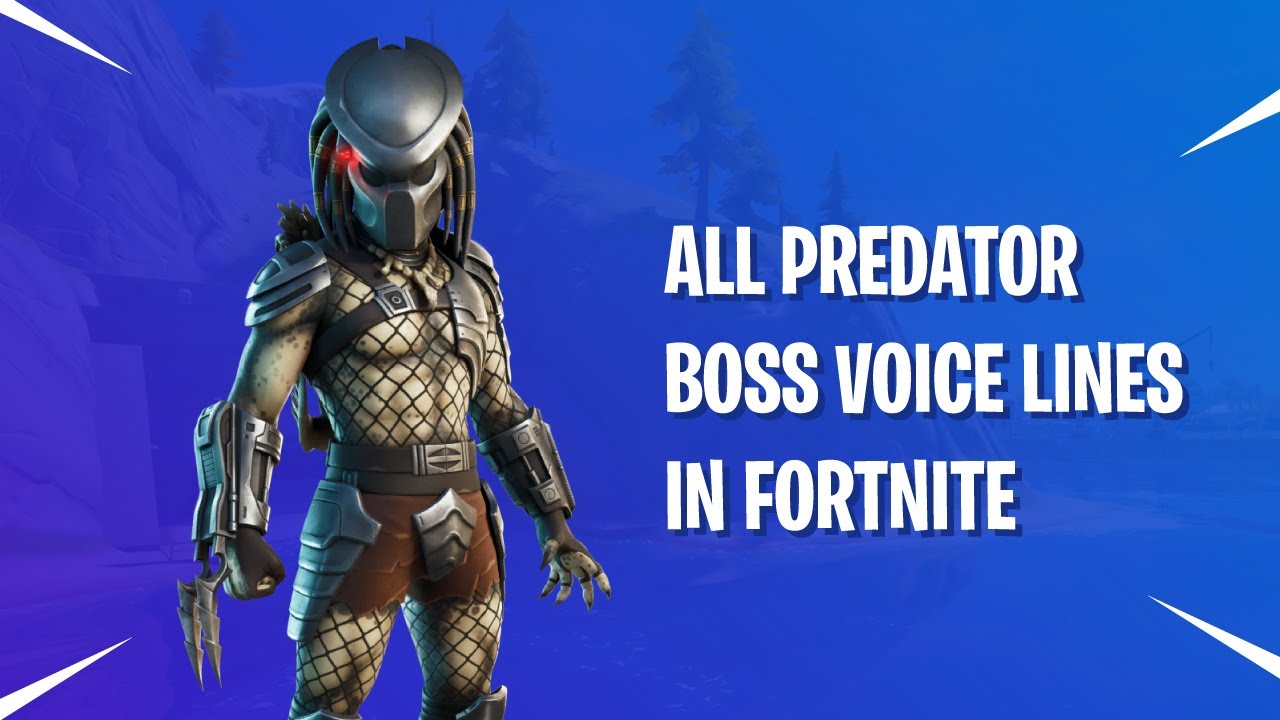 All Predator Boss Voices / Voicelines in different Situations in Fortnite Chapter 2 Season 5