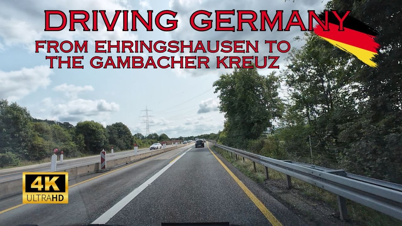 EHRINGSHAUSEN zum GAMBACHER KREUZ | Driving Germany in 4k and 60FPS