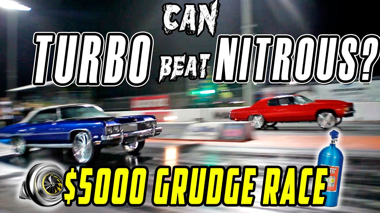 BLUE MAGIC TURBO LSX DONK VS MIGHTY MOUSE NITROUS DONK - $5000 Grudge Race