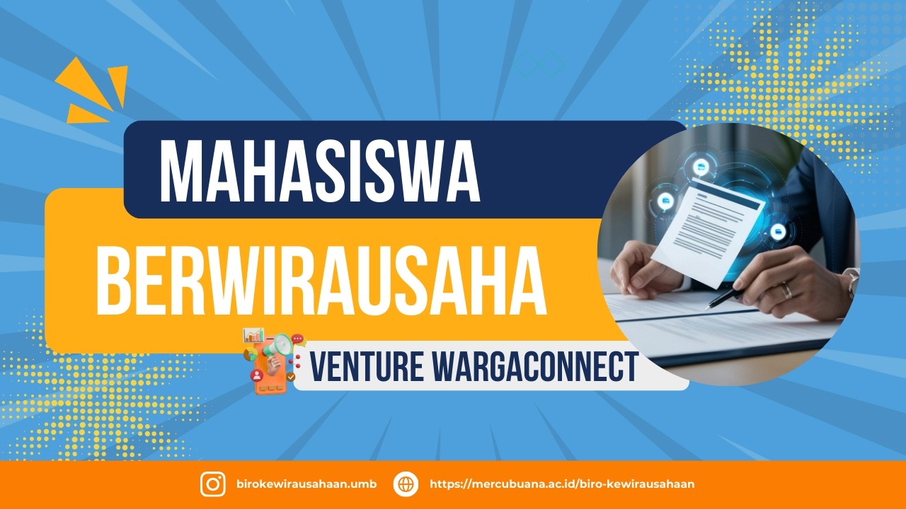 Venture WARGACONNECT - Mahasiswa Wirausaha Universitas Mercu Buana