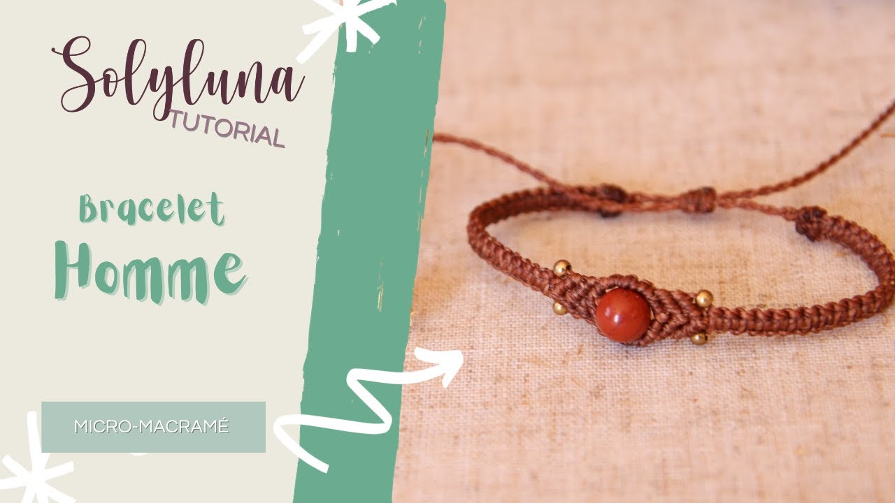 Tuto DIY bracelet homme en micro-macramé