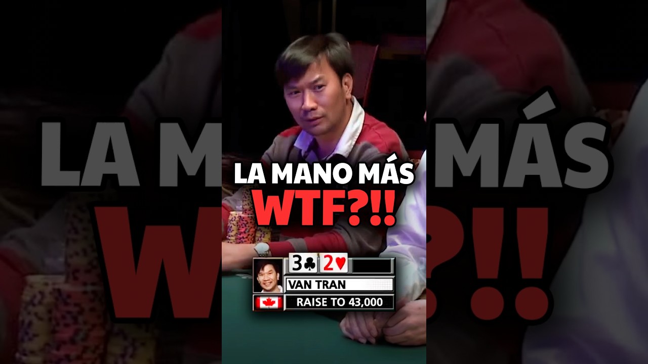La MANO m&aacute;s WTF en la historia de las #WSOP??? 🤯 #Poker #wtfmoment #pokerhand