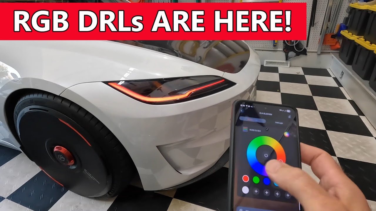 Как установить дневные ходовые огни на Tesla Model 3