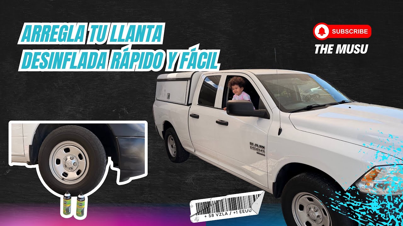 Arregla tu llanta desinflamada rápido y fácil 