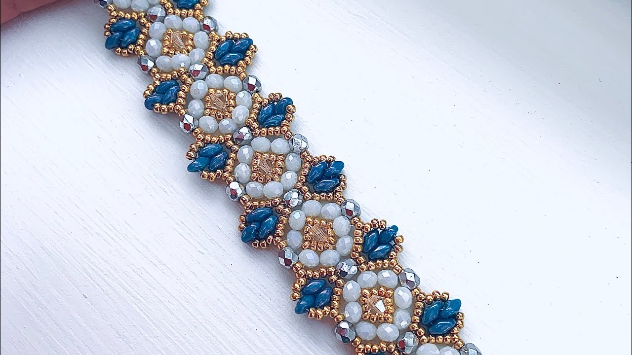 Réveillon Bracelet 💎 #beadedbracelet #beadingtutorial