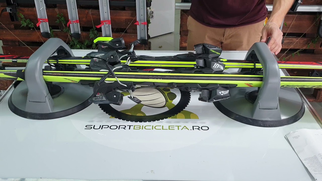 Suport schi Fabbri Kolumbus Deluxe cu prindere magnetica | SuportBicicleta.ro