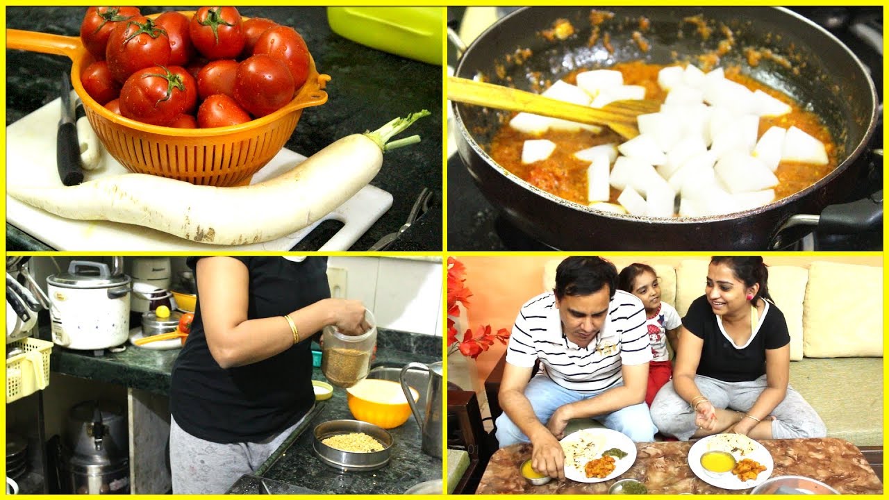 Indian Mom Monday Dinner Routine - Making Dinner after Super Tiring day
