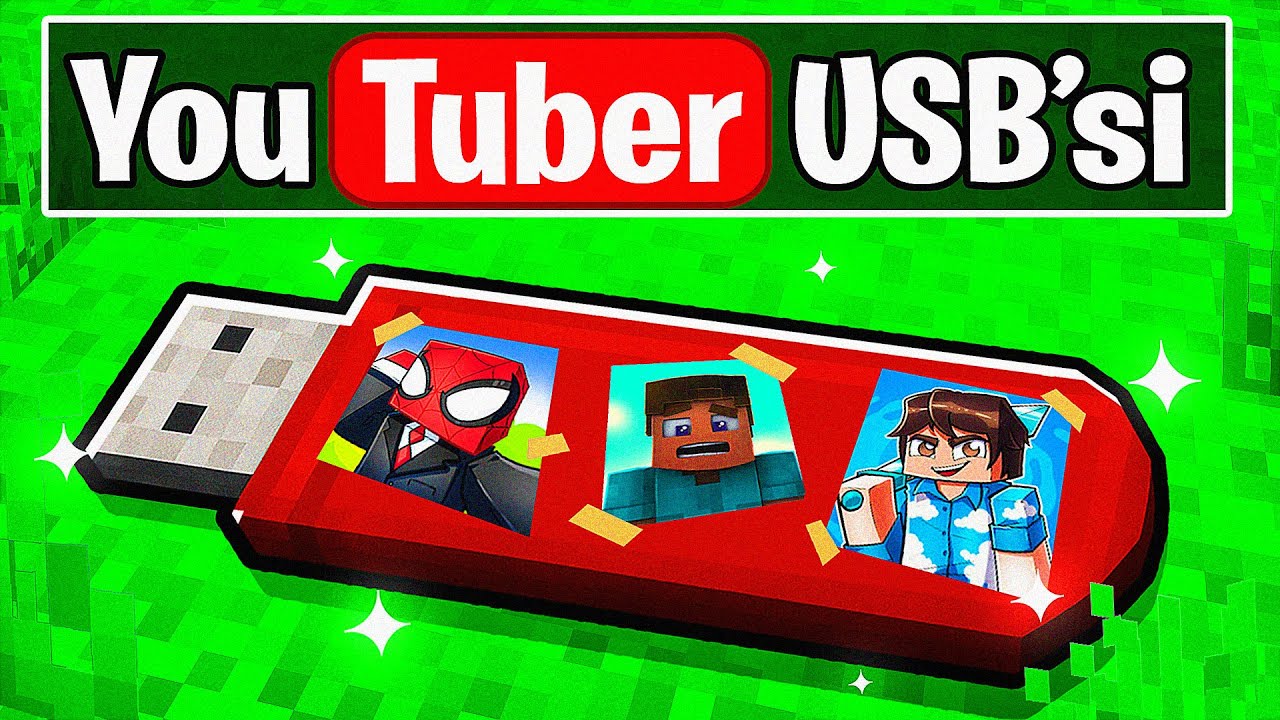 Youtuberların Gizli USB Dünyasını Buldum! 💾 | Minecraft