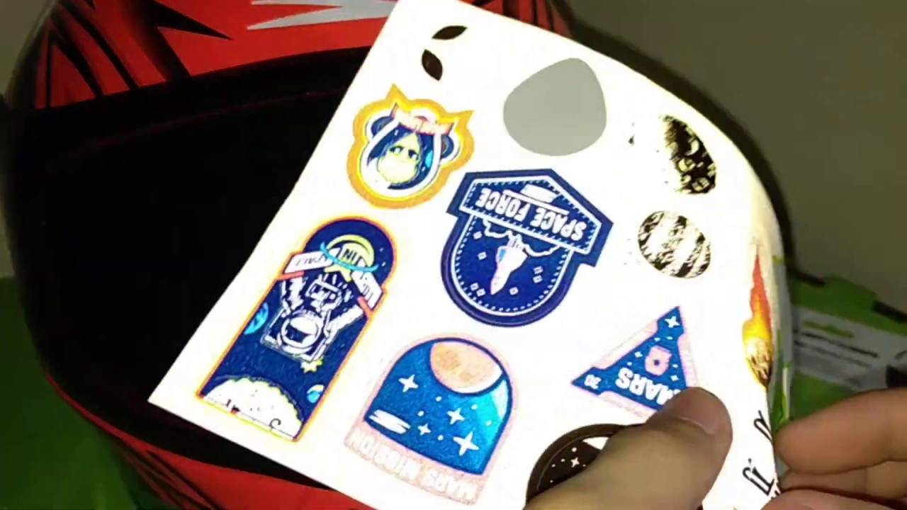 Free Visor Stickers of Spyder Helmet Spike 2.0 Neo Series | Astro Design