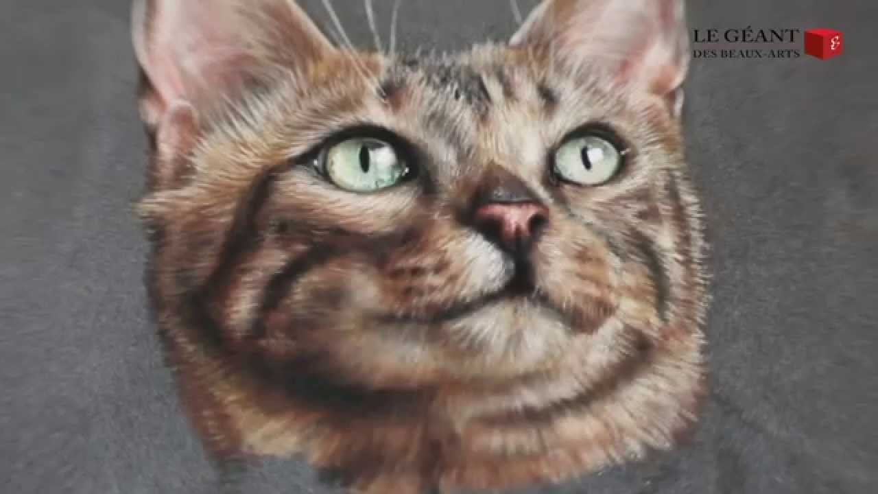 Honey - Pastel cat by Marion Tubiana