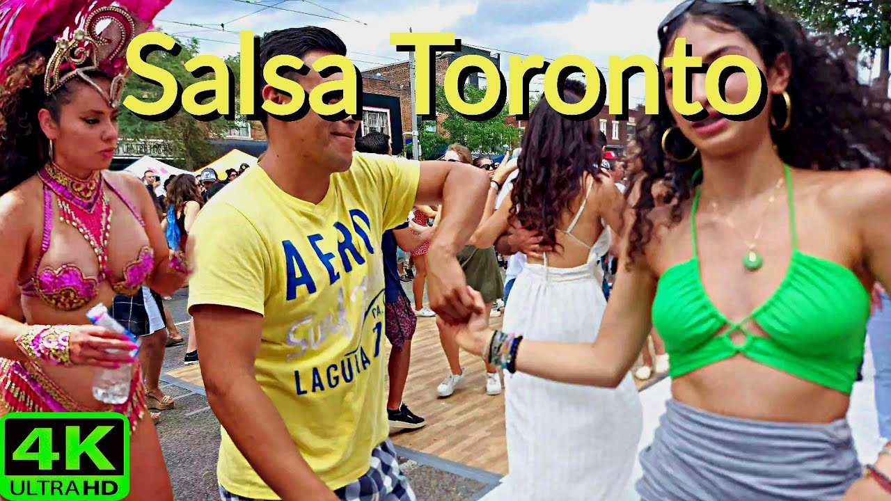 【4K】SALSA IN TORONTO CANADA | TD SALSA ON ST. CLAIR STREET FESTIVAL WALK