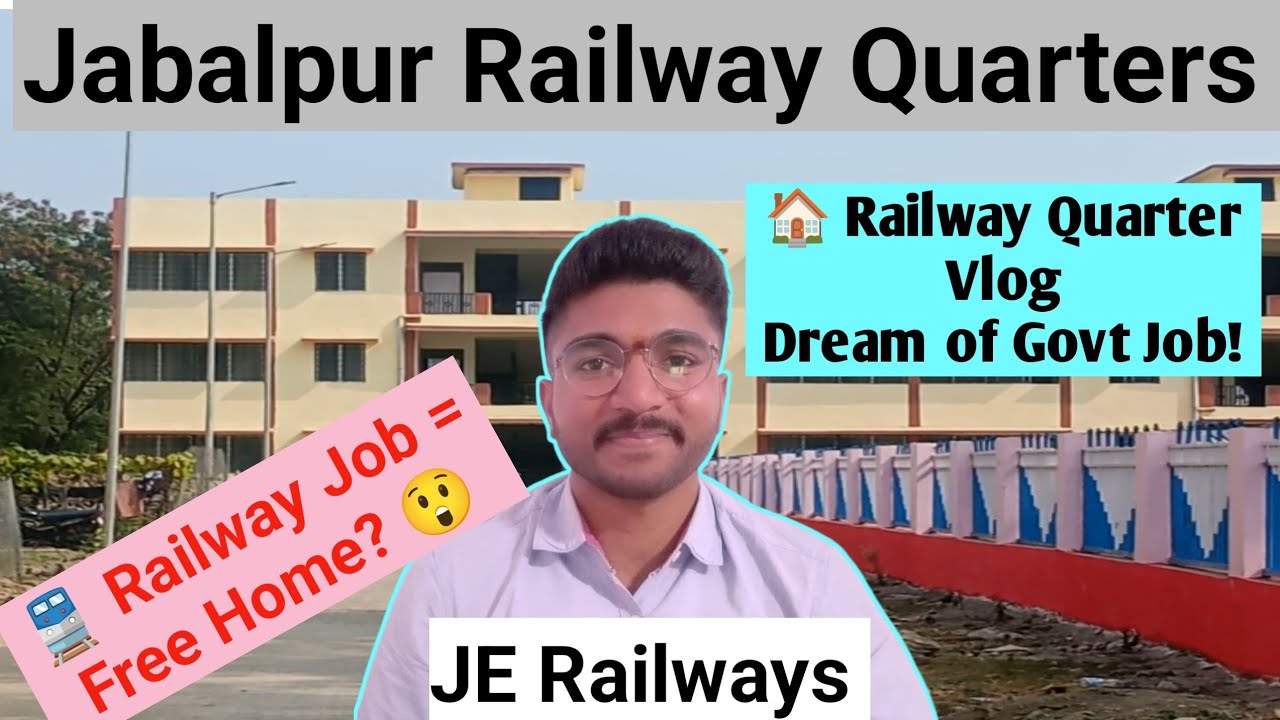 Railway Quarters Tour 🏠|Full Vlog🎦|Jabalpur(WCR) Railway Quarter 🤯  #rrbje #motivation #railwaylife 