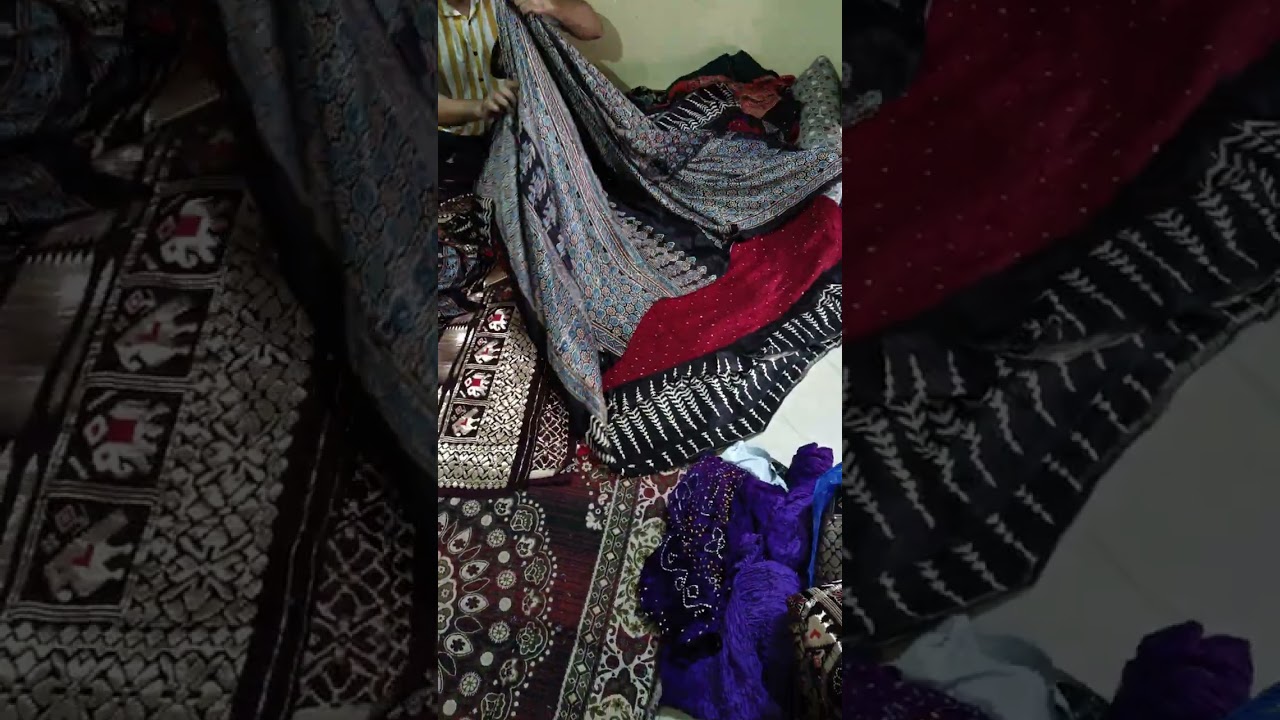 Ajarakhna patola  natural ajarakh gala border ma new stock  available 